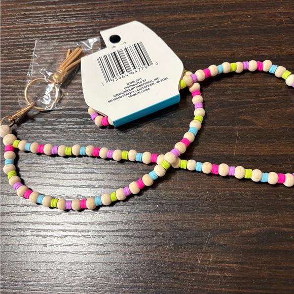 Jot Multicolor Bead Lanyard Key Holder - Picture 2 of 2